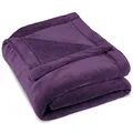 Produktbild: CelinaTex Flauschige Kuscheldecke 150 x 200 cm lila Decke Sofa warm Wohndecke weich Mikrofaser Fleece Oeko-TEX Montreal