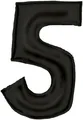 Produktbild: Folienballon Zahl 5 schwarz 86 cm