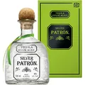 Produktbild: PATRÓN Silver Premium Tequila, 40% vol., 70cl / 700ml, in einer Limited-Edition Mexican Heritage-Dose, hergestellt aus 100% blauer Weber-Agave, handgefertigt in Mexiko, Verpackung kann variieren