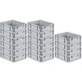 Produktbild: PROREGAL SuperSparSet 16x Eurobox NextGen Economy, Griffe zu, HxBxT 12x30x40cm, 11 Liter, Eurobehälter, Box, Transportbehälter