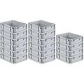 Produktbild: PROREGAL® Stapelbox SparSet Eurobox NextGen Economy/geschlossen, Grau, 3-16 Stück (16 St) geschlossen | 12 cm