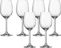 Produktbild: Leonardo Daily Weißwein-Gläser 6er Set, Kelch mit Stiel, spülmaschinenfeste Wein-Gläser, Höhe 22 cm, 370 ml, 063315