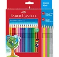 Produktbild: Faber-Castell Buntstift 24 Buntstifte CLASSIC GRIP Promo Pack farbsortiert