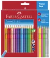 Produktbild: 24 FABER-CASTELL Dreikant-Buntstifte Colour GRIP, Promoetui