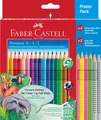 Produktbild: FABER-CASTELL Buntstifte Set 24-teilig, bruchsicher, inkl. 4 Neonfarben & OVP