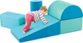 Produktbild: COSTWAY 5 TLG. Schaumstoffbausteine, Riesenbausteine zum Toben und Klettern, Softbausteine aus Schaumstoff (Blau)