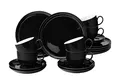 Produktbild: Seltmann Weiden 001.764857 Lido Solid Black Kaffeeservice 18-teilig rund