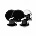Produktbild: Seltmann Weiden Kaffeeservice Lido Solid Black 18-tlg. Elegantes Porzellan