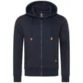 Produktbild: Rock Creek Kapuzenpullover Herren Hoodie Sweatjacke mit Kapuze H-392 blau XXL