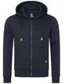 Produktbild: Rock Creek Herren Kapuzenpullover mit Reißverschluss Pullover Hoodie Kapuzenjacke Sweatshirt Kapuzensweatjacke Kapuzenpulli H-392 Navy XXL