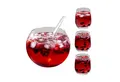 Produktbild: HI Bowle-Set Bowle-Set mit 6 Gläsern Füllmenge Bowle: ca. 3,3L 6 x Gläser je 350ml (Set bestehend aus 1 Bowlebehälter und 6 Gläsern)