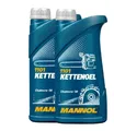 Produktbild: 2x1 Liter  Mannol Kettenhaftöl Kettenöl mineralisch  Kettensägeöl Motorsägenöl
