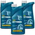 Produktbild: 3x1L MANNOL Kettenöl – Hochreines Schmieröl für Kettensägen MN1101-1