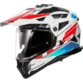 Produktbild: LS2 MX702 Pioneer II Namib Motocross Helm, weiss-rot-blau, Größe 2XL für Männer