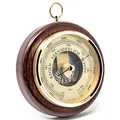 Produktbild: Fischer 1436R-22 - Barometer - 170mm Druckmessgerät mit mahagonifarbenem Echtholz-Gehäuse gebeizt - Made in Germany