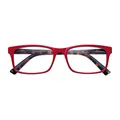 Produktbild: Zippo® -Lesebrille, hergestellt aus einem Weichleitungsrahmen, ideal für Männer und Frauen, Diopter +1,50, rote Farbe, Demi -Stangen