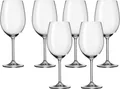 Produktbild: Leonardo Daily Bordeaux-Gläser 6er Set, Rotwein-Kelch mit Stiel, spülmaschinenfeste Wein-Gläser, Höhe 24,5 cm, 640 ml, 063317