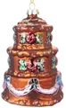 Produktbild: BRUBAKER Christbaumschmuck Mundgeblasene Weihnachtskugel Bunte Torte, cremige Weihnachtsdekoration aus Glas, handbemalt - ca. 11 cm