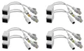 Produktbild: zdyCGTime Passiver PoE Injektor und PoE Splitter Kit mit RJ45 Ethernet und Strom über DC 5,5 x 2,1 mm F/M Adapterstecker (weiß, 4 Paare)