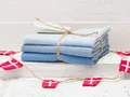 Produktbild: Solwang Wischtuch EISBLAU KOMBI gestrickt 3er Set Küchentuch Spültuch Putztuch