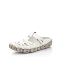 Produktbild: Rieker Damen Clogs L0396, Frauen Slipper,Schlupfschuhe,schluepfschuhe,Slip-ons,Backless Slipper,Gartenschuhe,Sommerschuhe,Weiss (80),40 EU / 6.5 UK