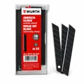 Produktbild: Würth 50 Stück 18mm Cuttermesser Abbrechklingen extrem Scharf in Spenderbox