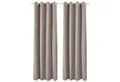 Produktbild: Beautissu Vorhang 2er Set Thermovorhang Gardine Sand Amelie TO, 140x245cm, Ösenvorhang isolierend Kälte- & Hitzeschutz Vorhang Wohnzimmer