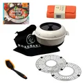 Produktbild: RoadBaker Deluxe 6er Sparset Campingofen mit Glasdeckel, Zubehör, Kochbuch NEU!