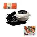Produktbild: RoadBaker Easy-Cooking 3-er Sparset Campingofen mit Glasdeckel, Kochbuch neu!