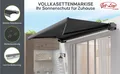 Produktbild: Vollkassetten Markise 4x3m Sunray grau-grau Motor und Fernbedienung Beschattung