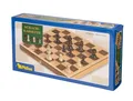 Produktbild: Schachkassette, Feld 33mm, Holz Buche-Walnuss-Furnier - Schachspiel mit Figuren
