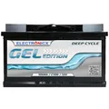 Produktbild: Electronicx GEL Versorgungsbatterie 12V 100Ah – Hochleistungs-GEL-Batterie 100 AH (278×175×190 mm) mit Pluspol rechts. Wartungsfrei, auslaufsicher, langlebig. Ideal für Wohnmobil, Boot und Freizeit