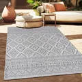Produktbild: Outdoor Teppich Flachgewebe modern Boho Ethno wetterfest Außenbereich Grösse 80x150 cm