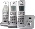 Produktbild: Panasonic KX-TG6823 Strahlungsarmes Schnurlostelefon mit Anrufbeantworter, Rufnummernanzeige, 2 zus?tzliche Mobilteile, 15h Sprechzeit, 7 Tage Standby, Freisprechfunktion, DECT