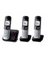 Produktbild: Panasonic KX-TG6823 Schnurlostelefon Anrufbeantworter mit Rufnummernanzeige DECT Pearly Silver + 2 zusätzliche Handsets (KX-TG6823GS)