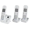 Produktbild: Panasonic KX-TG6823GS DECT Telefon mit Anrufbeantworter und 3 Mobilteilen