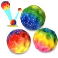Produktbild: 3x Moon Ball Mehrfarbig Sprungball Anti Stress Hüpfbälle Spielzeug für Kinder