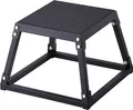 Produktbild: VEVOR Plyometrische Sprungbox, 305 mm Plyo-Box, Plyometrische Plattform Plyobox Schwarz, Rutschfeste Fitness-Übungs-Step-Up-Box für Heimtraining, Konditions-Krafttraining, Oberschenkel Trainieren
