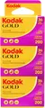 Produktbild: Kodak Gold 200 135-36 Fotografischer Film - 3er Pack MHD02/2027Neu OVP 100%