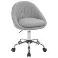 Produktbild: WOLTU Homeoffice Stuhl, Bürostuhl ergonomisch, Drehstuhl mit Rollen, Schreibtischstuhl 150 kg belastbar, für Arbeitszimmer Schlafzimmer, Atmungsaktiver Stoff, Grau, BS168gr