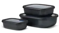 Produktbild: Mepal | Cirqula Set | 3-teilig rechteckig | Nordic Black | vielseitig einsetzbar