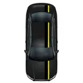 Produktbild: Rennstreifen Set Schwarz Glanz/Schwefelgelb Stripes Zubehör Auto Haube Dach