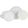 Produktbild: Creatable Tafelservice Luna Color Line, Mehrfarbig, Keramik, 12-teilig, lebensmittelecht, stapelbar, Essen & Trinken, Geschirr, Geschirr-Sets, Tafelservice