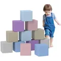 Produktbild: Homcom Softbausteine, Grau, Hellblau, Kunststoff, 20x20x20 cm, Spielzeug, Kinderspielzeug, Sonstiges Spielzeug