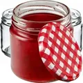 Produktbild: Kadax - Kleine Einmachgläser 200 ml, Marmeladengläser, fi66 mm, Minigläser für Honig und Gewürze, Luft