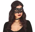 Produktbild: FIESTAS GUIRCA Augenmaske Schwarz mit Spitze Venezia Maskenball 25 x 8 cm Kostüm-Zubehör für Damen Fasching Karneval
