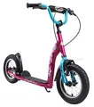 Produktbild: BIKESTAR Roller Kinderroller Tretroller Kickscooter mit Luftreifen für Mädchen ab 6-7 Jahre | 12 Zoll Sport Kinder Scooter | Berry & Türkis | Risikofrei Testen