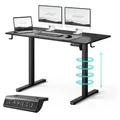 Produktbild: SENSE7 NOJO LIGHT Höhenverstellbarer Schreibtisch Elektrisch 120x60 cm Schwarz Gaming Tisch Computertisch Standing Desk Memory Home Office PC Tisch - Schwarz