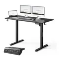 Produktbild: SENSE7 Nojo Light Schwarzer Elektrischer Schreibtisch 120x60cm, Höhenverstellbar 72-118cm – Moderner Bürotisch mit Memory-Funktion & leisestem Motor – Ideal für Gaming & Büro
