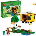 Produktbild: LEGO 21241 Minecraft Das Bienenhäuschen, Farm-Spielzeug mit baubarem Haus, Baby-Zombie und Tier-Figuren, Geburtstagsgeschenk für Jungen und Mädchen - Beige